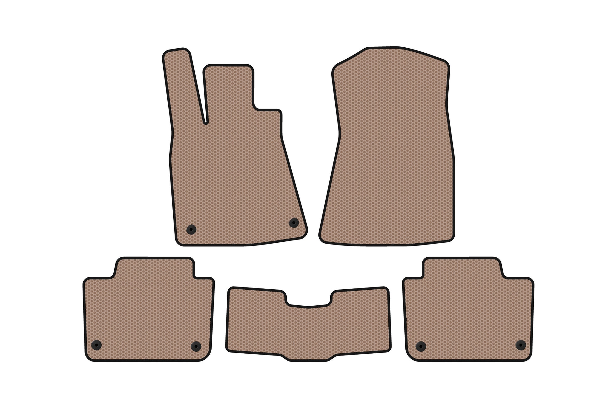 Rubber floor mats Carsuit (SD, beige) for Lexus GS 2005-2011 - image 1