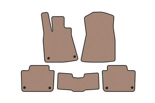 Rubber floor mats Carsuit (SD, beige) for Lexus GS 2005-2011 - image 1