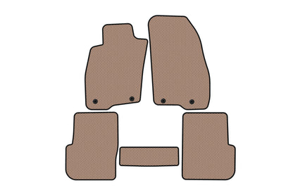 Rubber Floor Mats Carsuit (Beige) for Alfa Romeo MiTo 2008-2018 - image 1