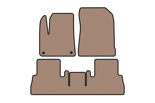 Rubber Floor Mats Carsuit (Beige) for Citroen Berlingo/Multispace 2018- - image 1