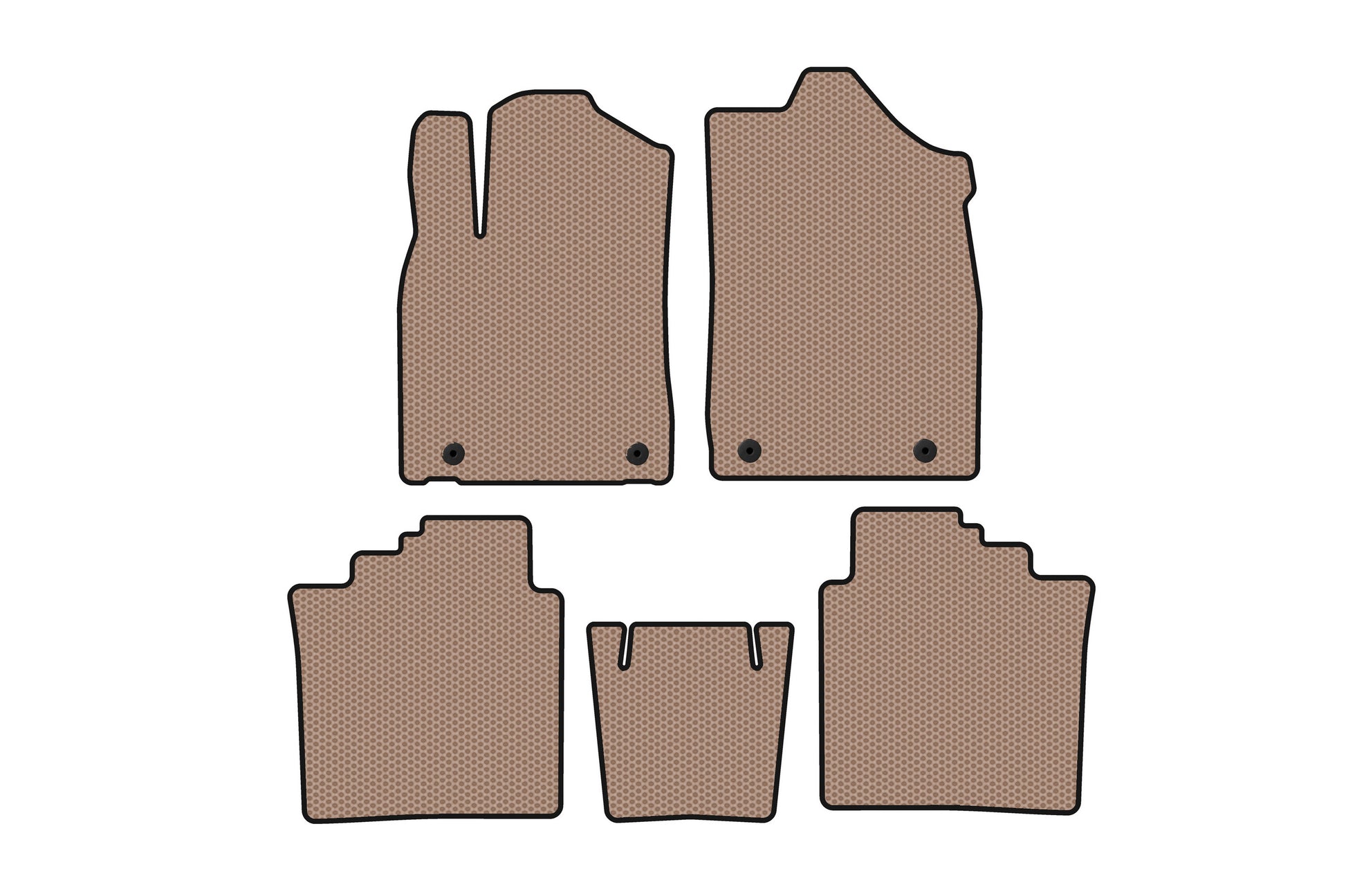 Rubber Floor Mats Carsuit (Beige) for Lexus ES 2012-2018 - image 1