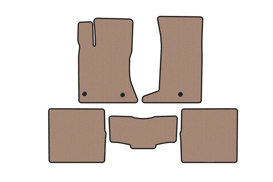 Rubber Floor Mats Carsuit (beige) for Cadillac SRX 2004-2009 - image 1