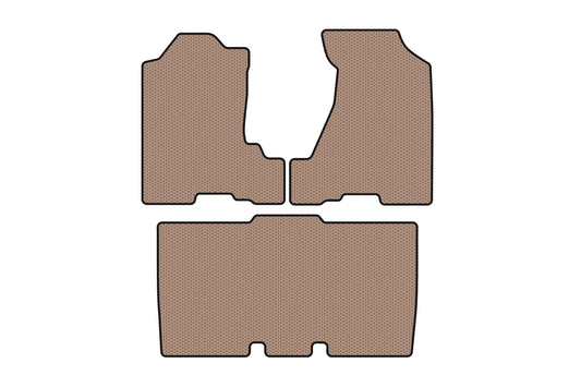 Rubber Floor Mats Carsuit (Beige) for Honda Element 2003-2011 - image 1