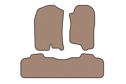 Rubber Floor Mats Carsuit (2 Rows, 2007-2014, Beige) for Chevrolet Tahoe 2007-2014 - image 1