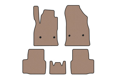 Rubber floor mats Carsuit (SD, beige) for Chevrolet Cruze 2016-2019 - image 1