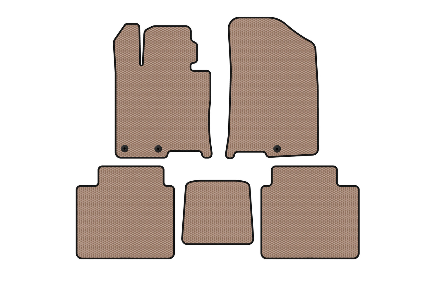 Rubber Floor Mats Carsuit (Beige) for Kia Optima 2016- - image 2