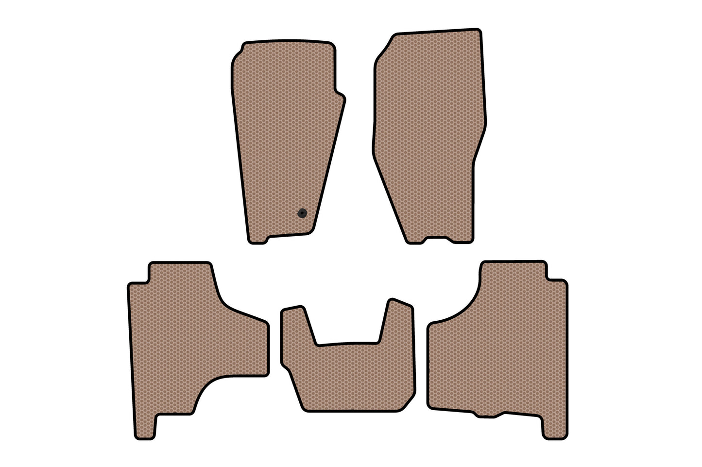 Rubber Floor Mats Carsuit (Beige) for Dodge Nitro 2006-2011 - image 1
