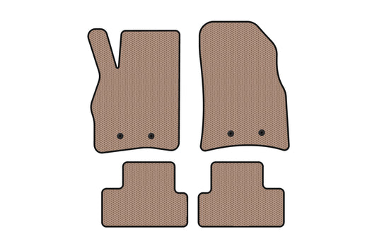 Rubber floor mats Carsuit (Coupe, beige) for Cadillac ELR 2013-2016 - image 1