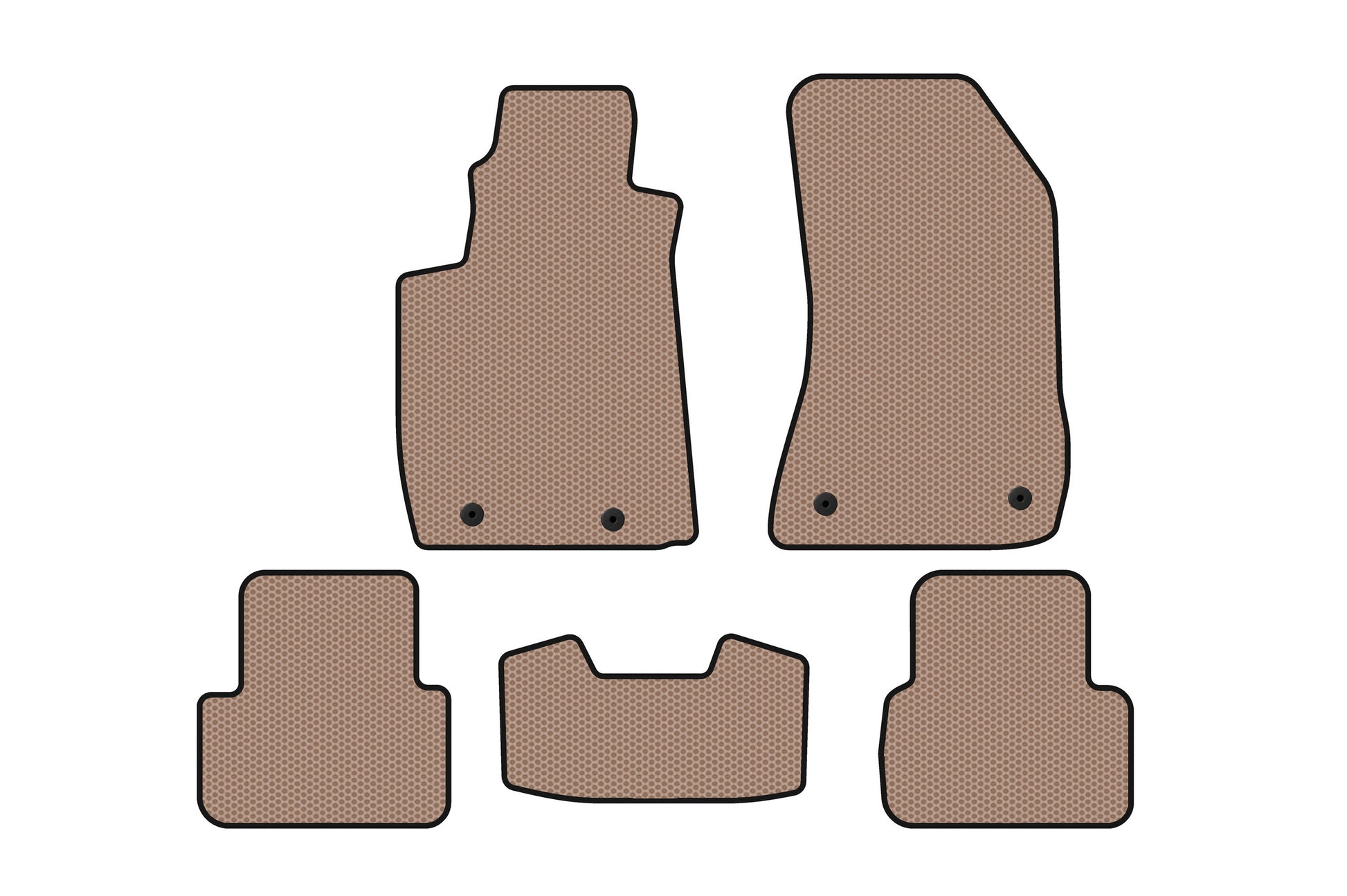 Rubber Floor Mats Carsuit V-2 (Beige) for Alfa Romeo 159 2005-2011 - image 1