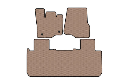 Rubber Floor Mats Carsuit (Beige) for Ford F-150 2014-2021 - image 1