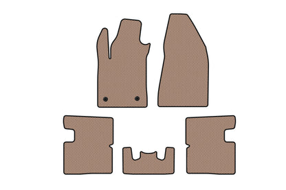 Rubber Floor Mats Carsuit (Beige) for Alfa Romeo Giulietta 2010-2020 - image 1