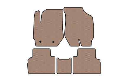Rubber Floor Mats Carsuit (Beige) for Ford Escape 2008-2013 - image 1