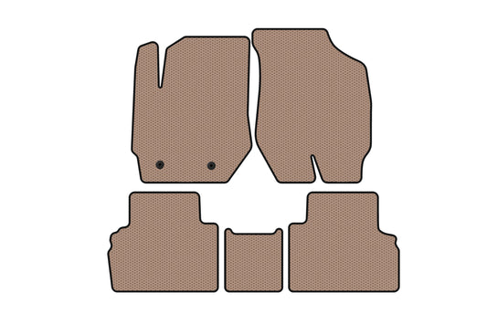 Rubber Floor Mats Carsuit (Beige) for Ford Escape 2008-2013 - image 1
