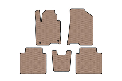 Rubber floor mats Carsuit (SD, beige) for Hyundai Grandeur 2017- - image 1