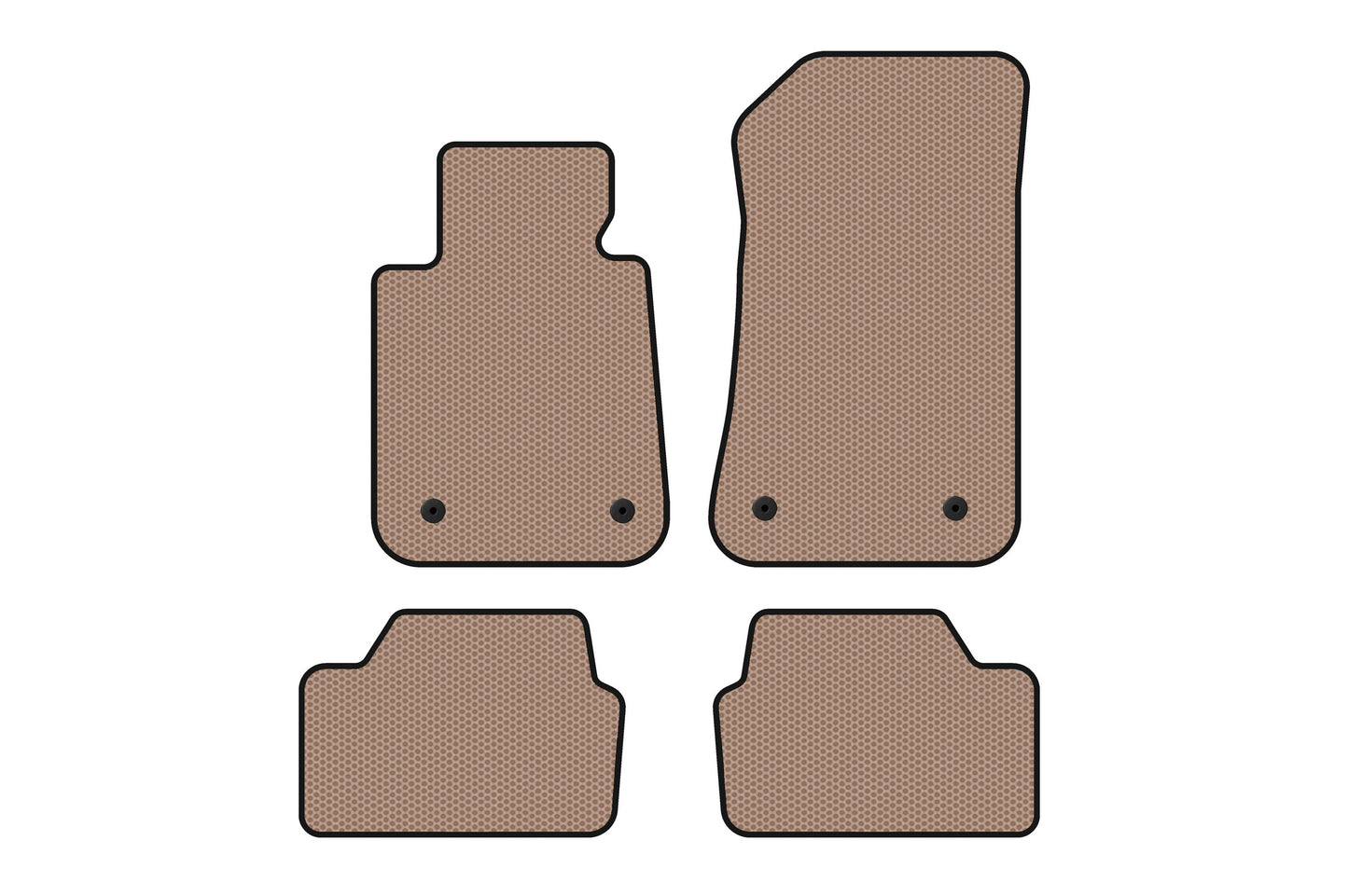 Rubber Floor Mats Carsuit (Beige) for BMW 1 Series E81/E82/E87/E88 2004-2011 - image 1