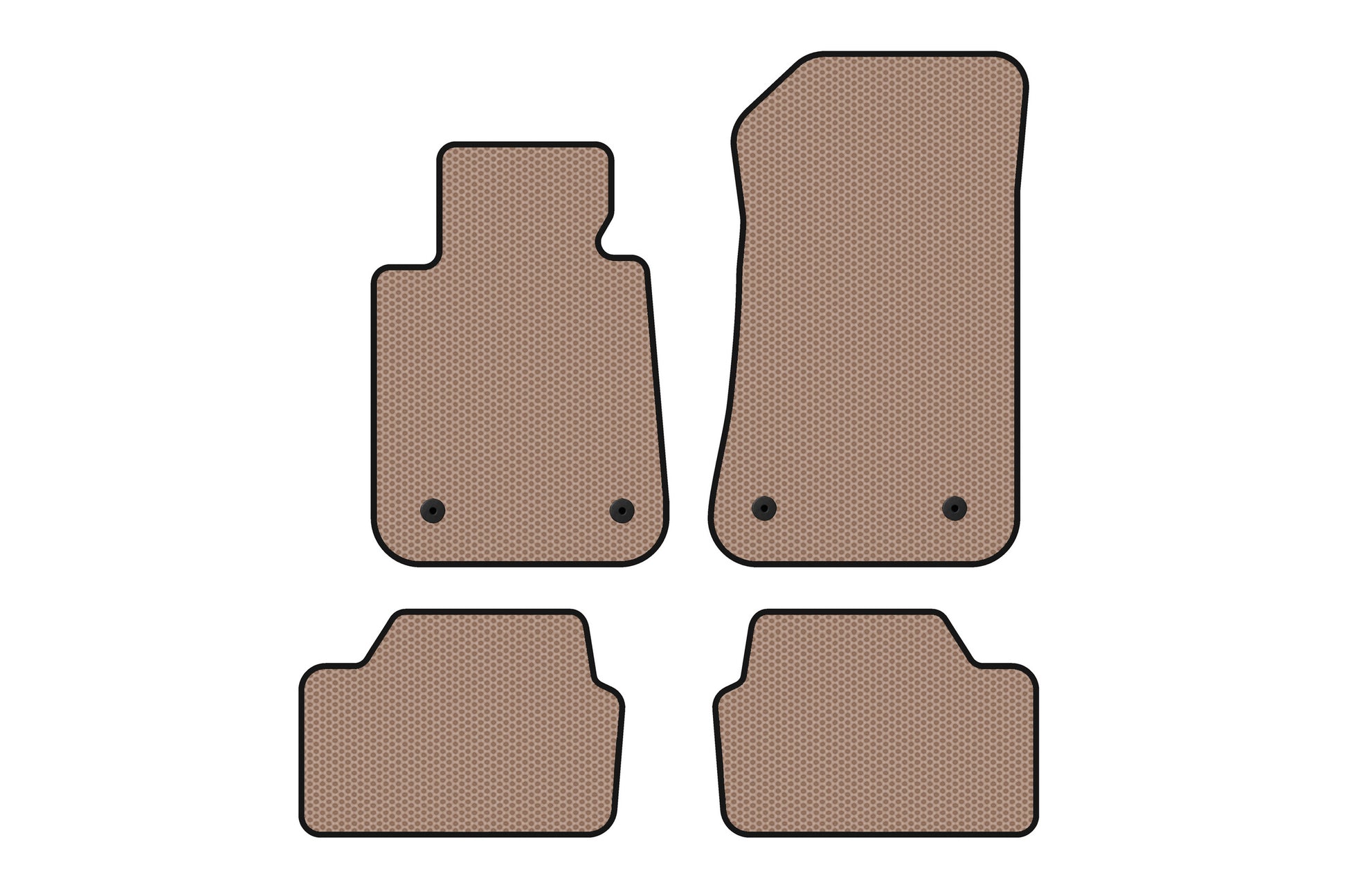 Rubber Floor Mats Carsuit (Beige) for BMW 1 Series E81/E82/E87/E88 2004-2011 - image 1
