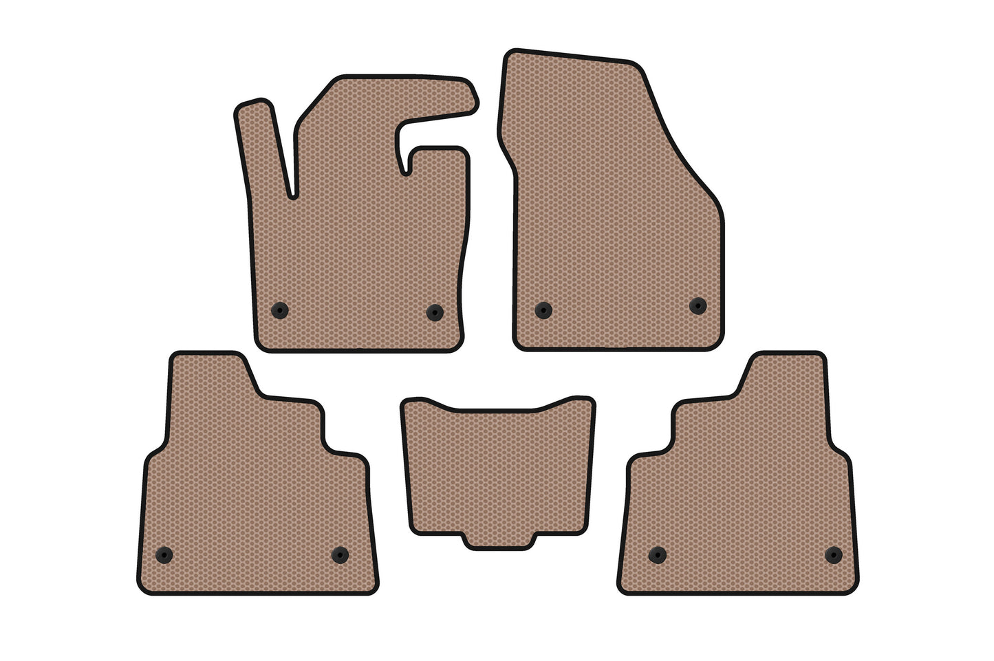 Carsuit rubber floor mats (2019-, Beige) for Land Rover Discovery Sport 2014- - image 1