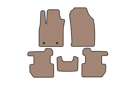 Rubber Floor Mats Carsuit (2018-2022, Beige) for Ford Ecosport 2013-2022 - image 1