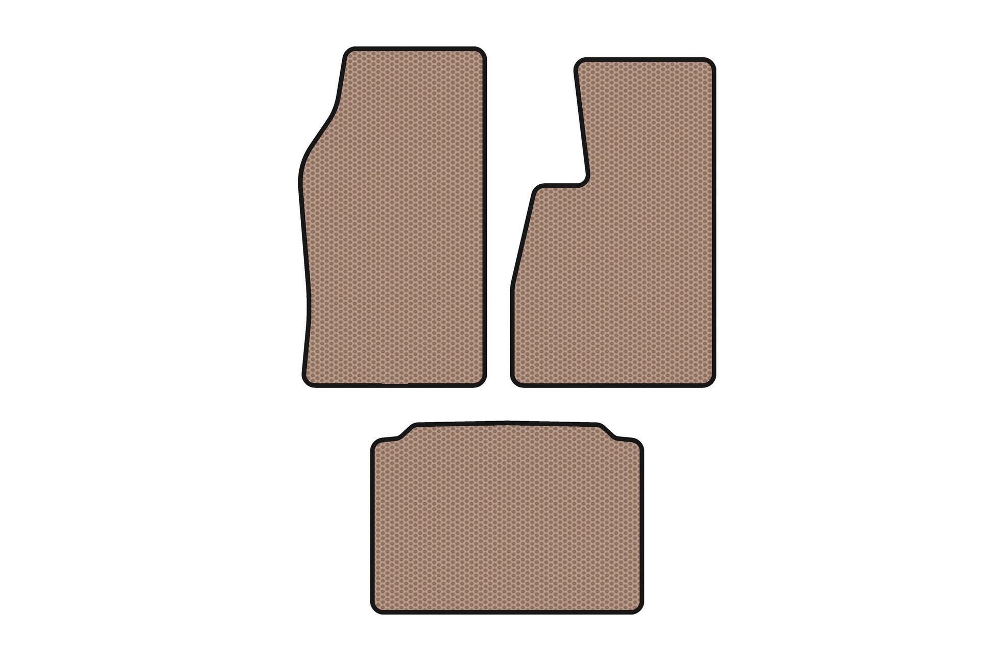 Rubber Floor Mats Carsuit (Right-Hand Drive, Beige) for Jeep Grand Cherokee WK 2004-2010 - image 1