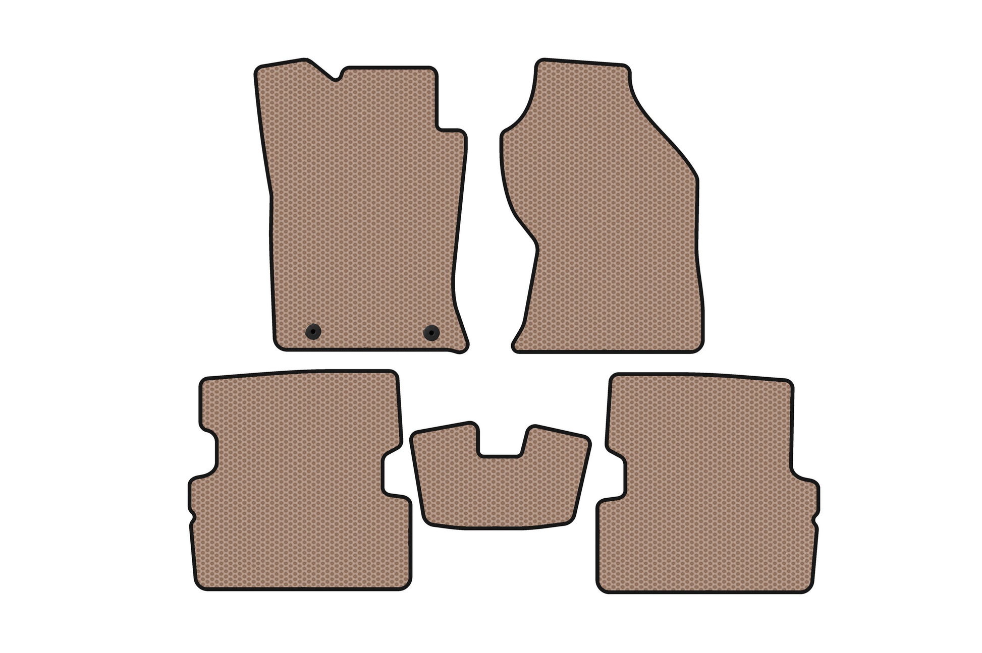 Rubber floor mats Carsuit (2001-2005, SW, beige) for Ford Focus I 1998-2005 - image 1