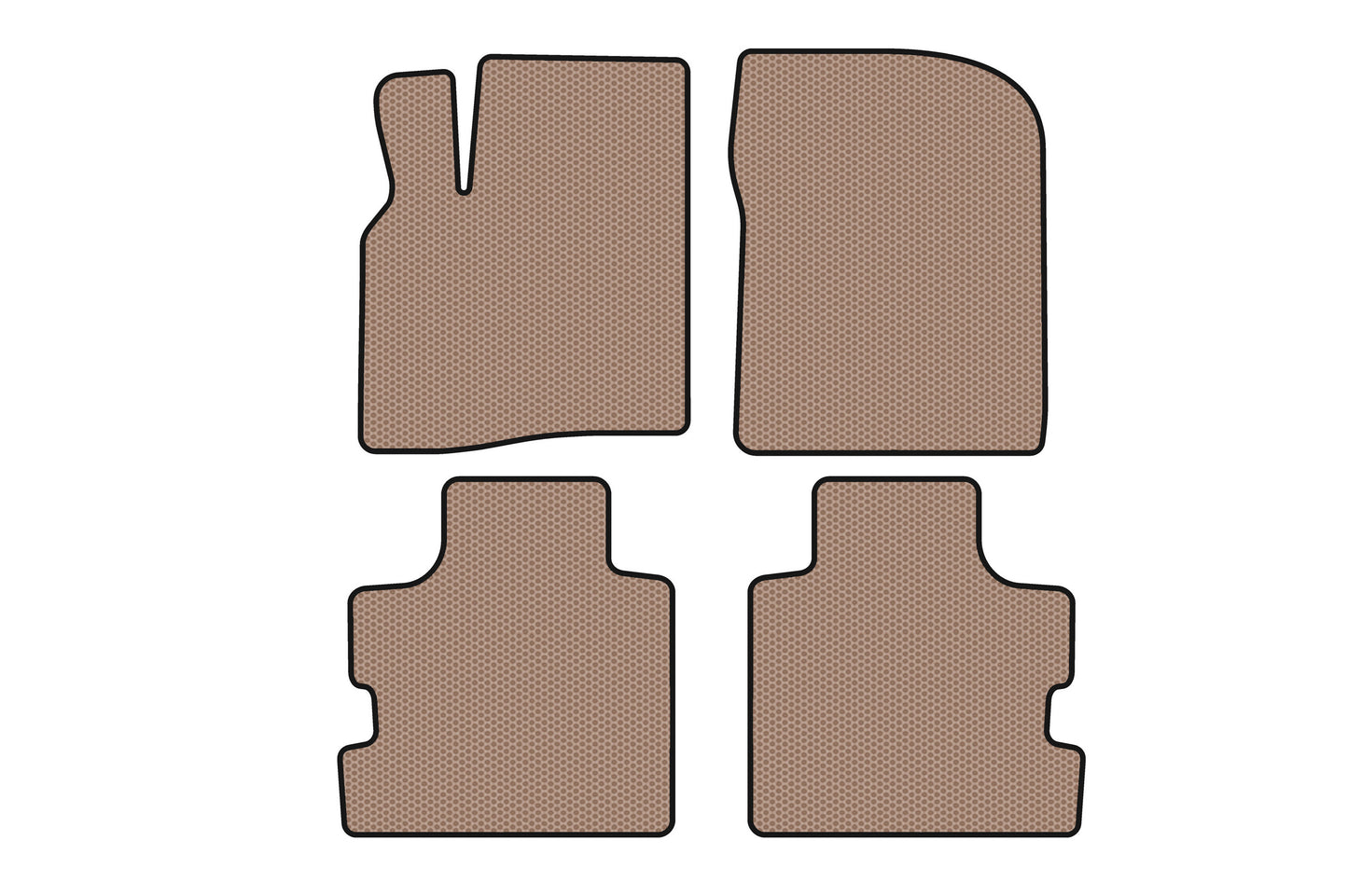 Rubber Floor Mats Carsuit (Beige) for Chrysler Pacifica 2004-2008 - image 1