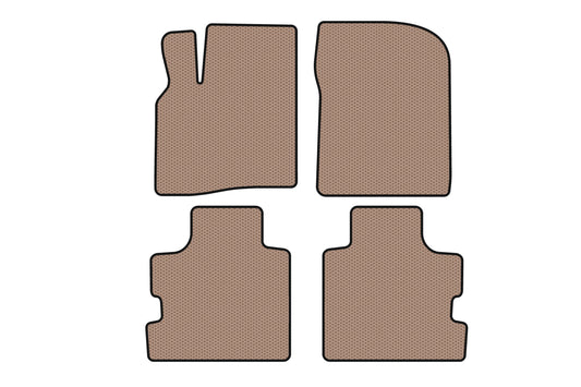Rubber Floor Mats Carsuit (Beige) for Chrysler Pacifica 2004-2008 - image 1