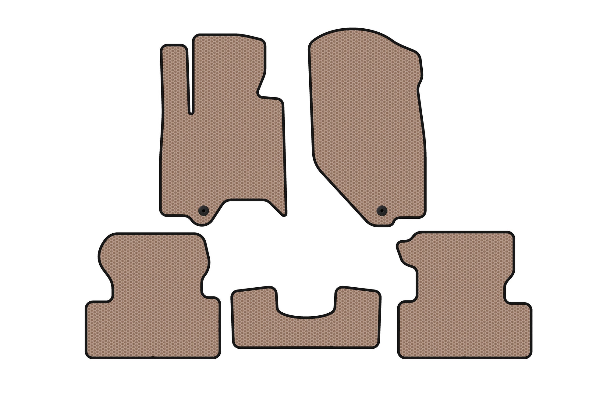 Rubber Floor Mats Carsuit (Beige) for Infiniti QX50 2007-2013 - image 1