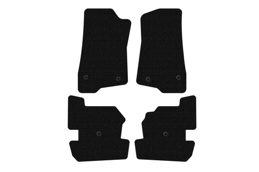 Rubber Floor Mats Carsuit (Black) for Jeep Wrangler 2018- - image 1