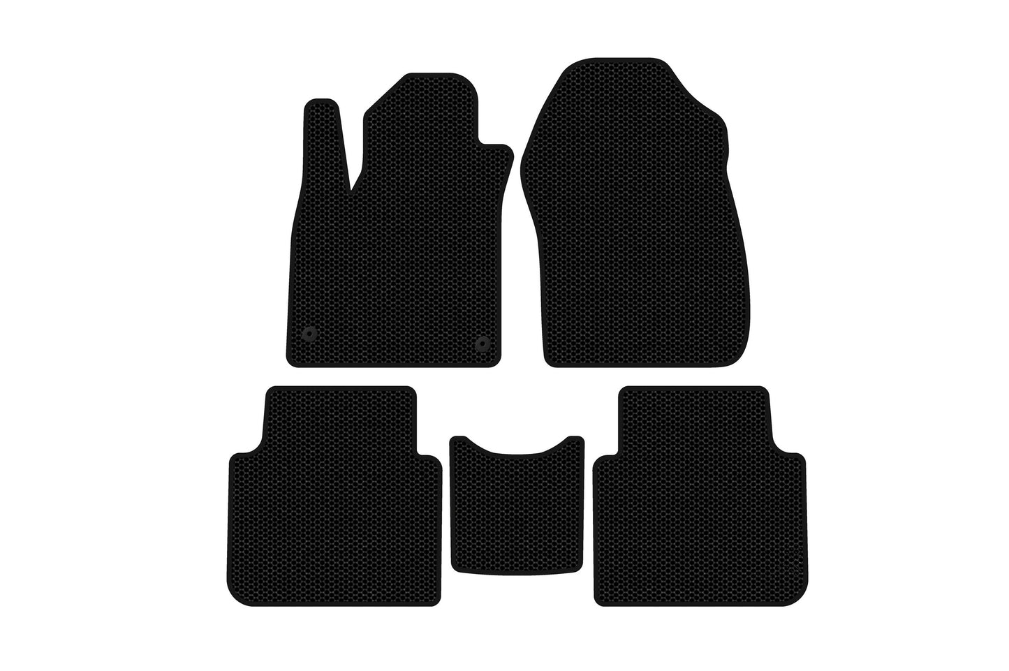 Rubber floor mats Carsuit (7-seater, black) for Honda CRV 2017-2022 - image 1