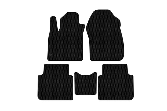 Rubber floor mats Carsuit (7-seater, black) for Honda CRV 2017-2022 - image 1