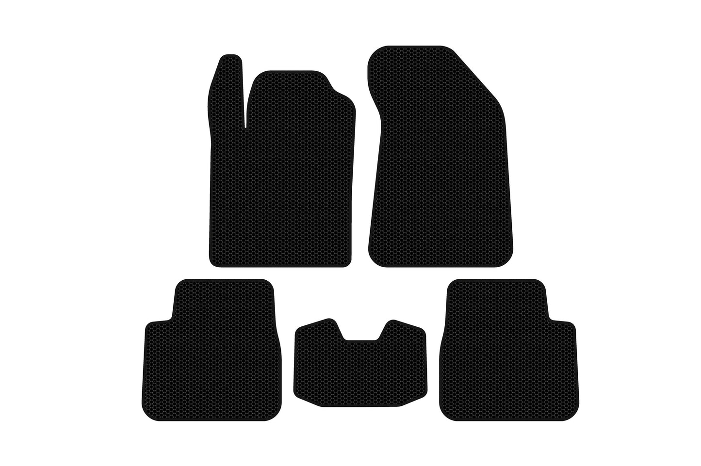 Rubber Floor Mats Carsuit (Black) for Lancia Delta 2008-2014 - image 1
