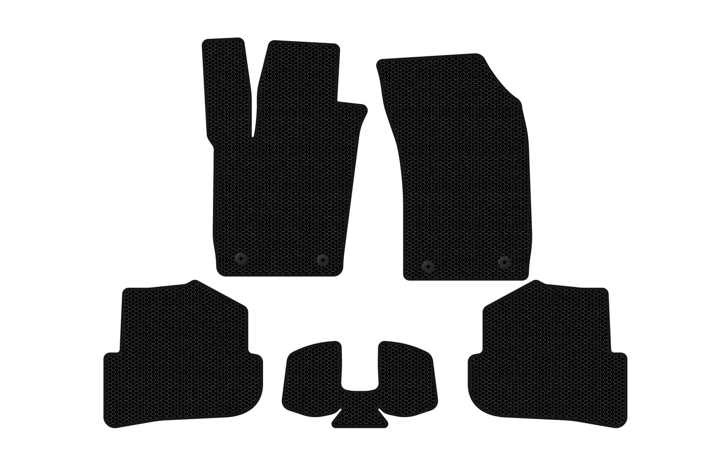Rubber floor mats Carsuit (HB, 3-door, black) for Audi A1 2010-2018 - image 1