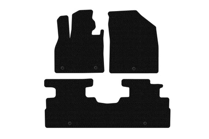Rubber floor mats Carsuit (2 rows, 7-seater, black) for Hyundai Palisade 2018-2025 - image 1