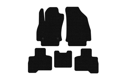 Rubber Floor Mats Carsuit (For Qubo 2008-2016, Black) for Fiat Fiorino/Qubo 2008-2024 - image 1