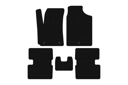 Rubber Floor Mats Carsuit (HB, Black) for Kia Picanto 2016- - image 1