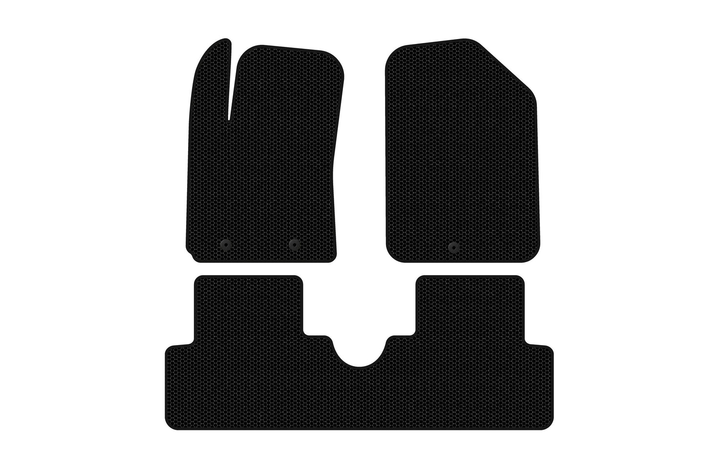 Rubber Floor Mats Carsuit (HB, Black) for Hyundai I-10 2014-2017 - image 1
