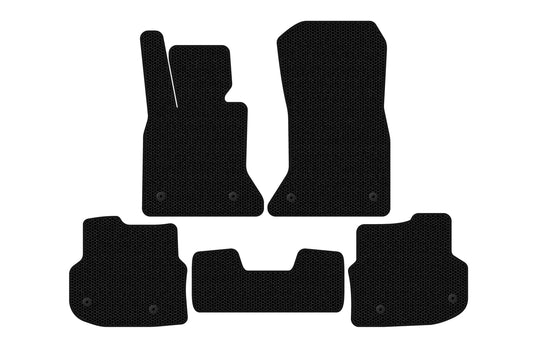 Rubber Floor Mats Carsuit 2010-2013 (black) for BMW 5 Series F10/F11 2010–2016 - image 1