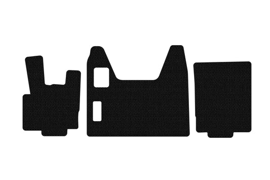 Rubber Floor Mats Carsuit (Black) for DAF XF95 2002-2006 - image 1