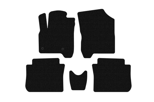 Rubber Floor Mats Carsuit (Black) for Citroen C-3 Picasso 2010-2017 - image 1