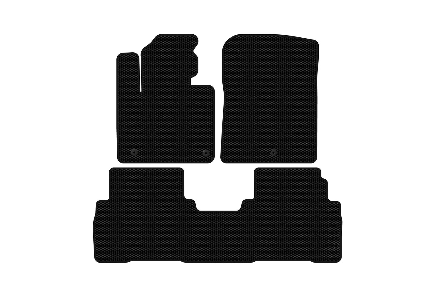 Rubber floor mats Carsuit (7-seater, black) for Kia Sorento III UM 2014-2020 - image 1