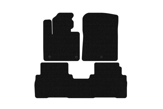 Rubber floor mats Carsuit (7-seater, black) for Kia Sorento III UM 2014-2020 - image 1