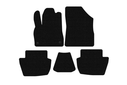 Rubber floor mats Carsuit (HB, Hybrid/AT, black) for Citroen DS-5 2011-2015 - image 1