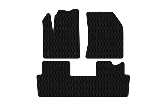 Rubber Floor Mats Carsuit (2018+, Black) for Citroen DS-7 2017- - image 1