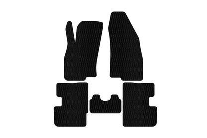 Rubber floor mats Carsuit (2011-2018, HB, 3-door, black) for Fiat Punto Grande/EVO 2006-2018 - image 1