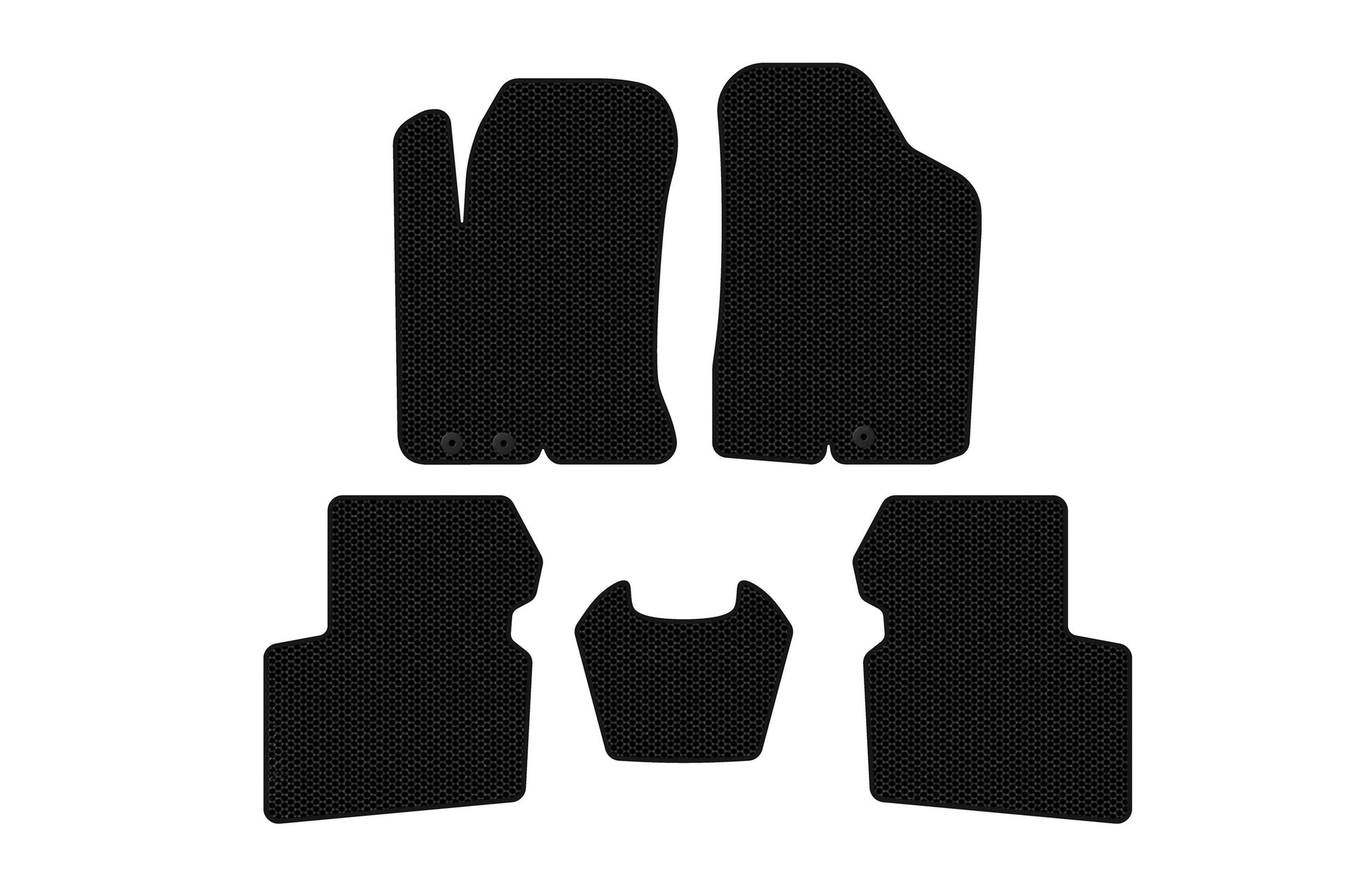 Rubber Floor Mats Carsuit (SD, Black) for Kia Cerato 2 2010-2013 - image 1