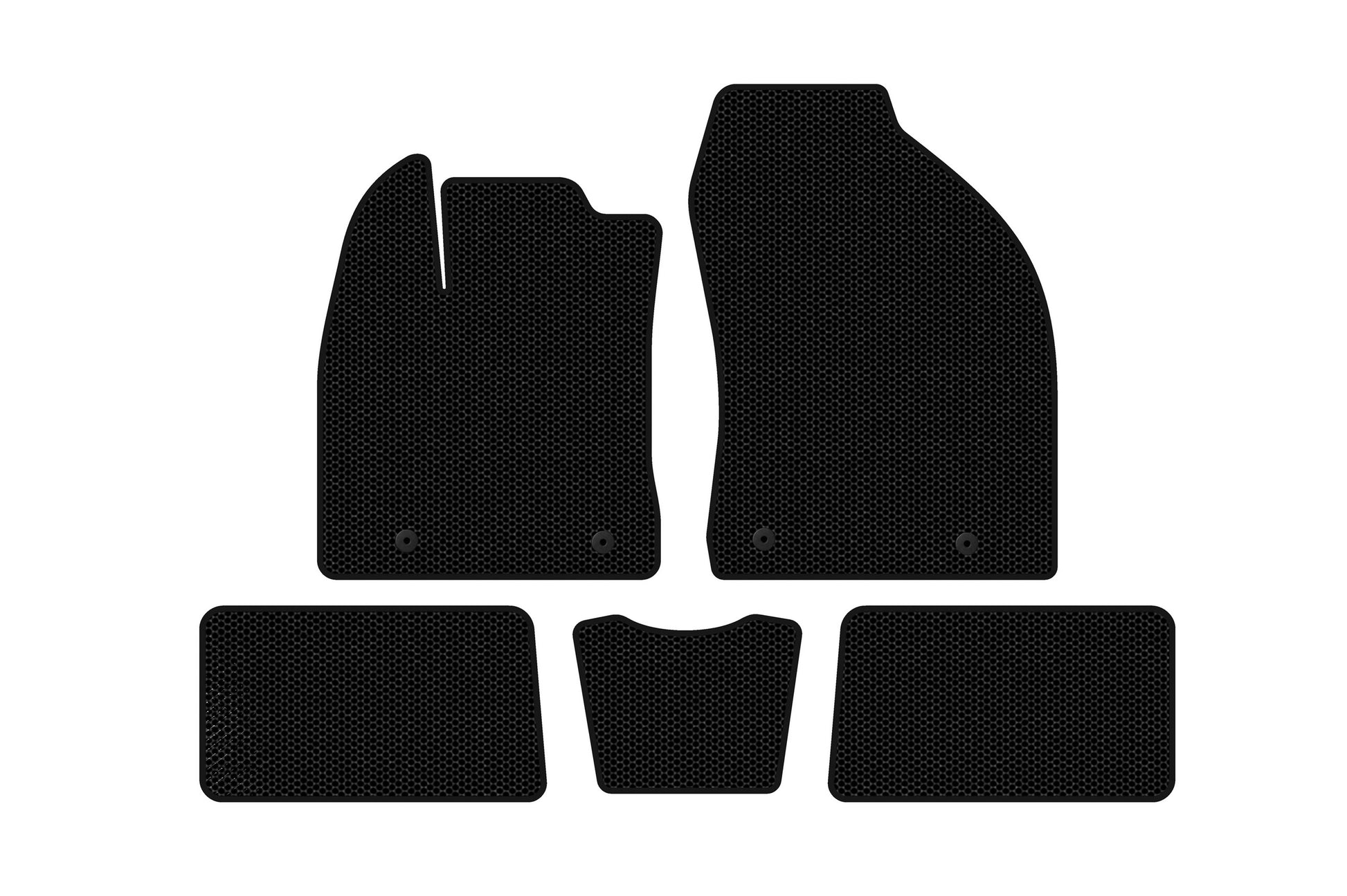 Rubber Floor Mats Carsuit (HB, Hybrid, Black) for Lexus CT200H 2011-2022 - image 1