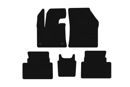 Rubber floor mats Carsuit (Floor-mounted accelerator, black) for Citroen C5 Aircross 2017- - image 1