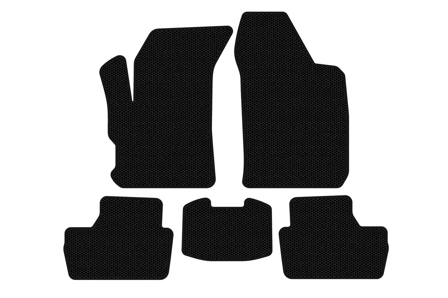 Rubber Floor Mats Carsuit (Black) for Chery Beat 2009-2015 - image 1