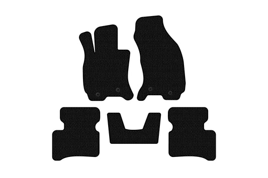 Rubber floor mats Carsuit (SD, Floor-mounted accelerator pedal, black) for Jaguar X-Type 2001-2009 - image 1