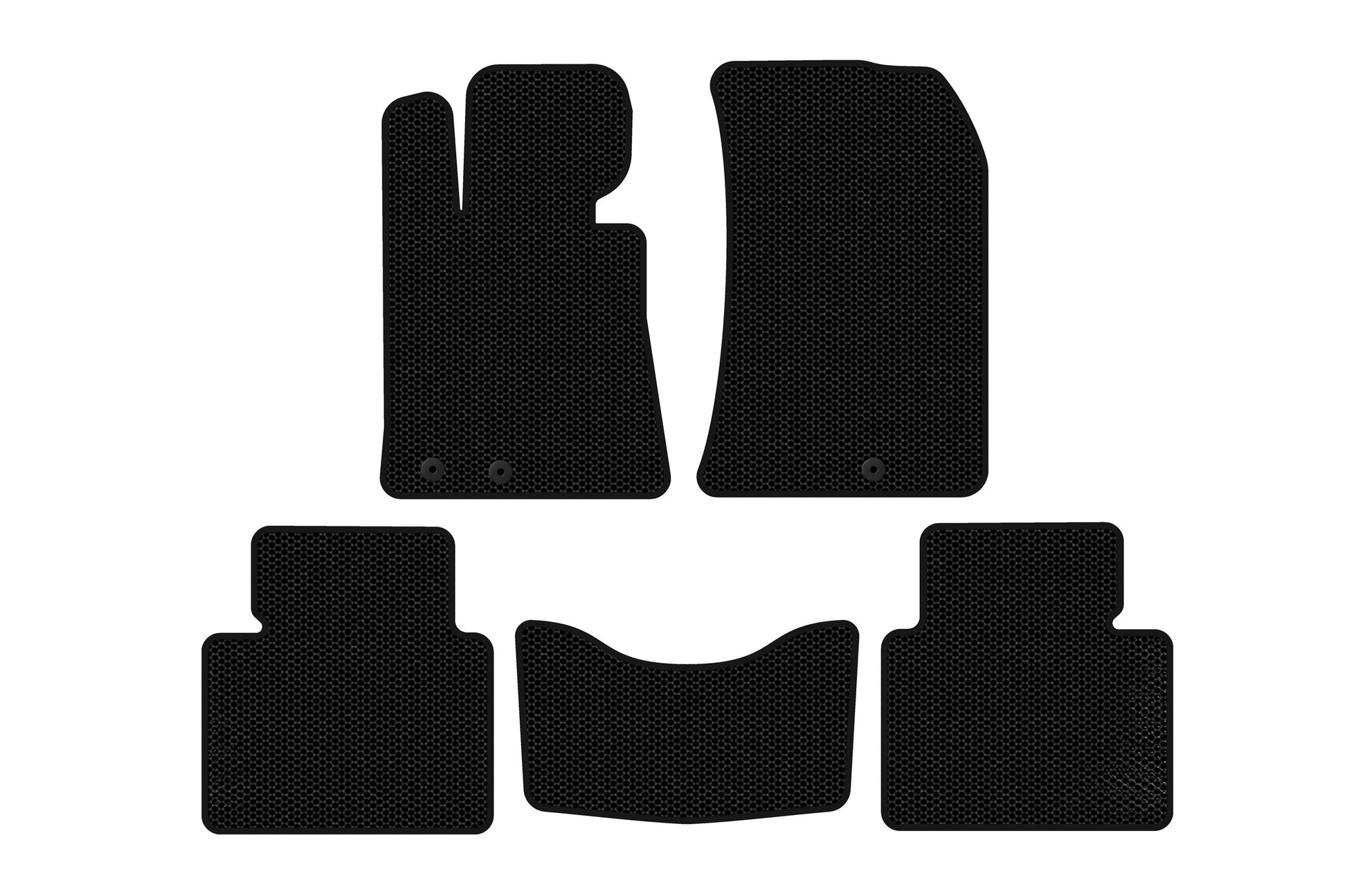 Rubber Floor Mats Carsuit (Black) for Hyundai Genesis BH 2008-2013 - image 1